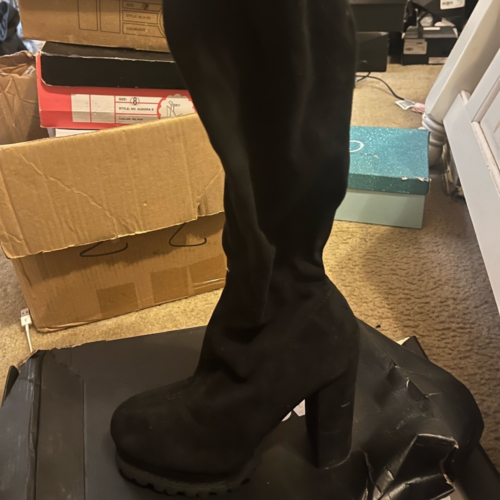 Black Boot Heels